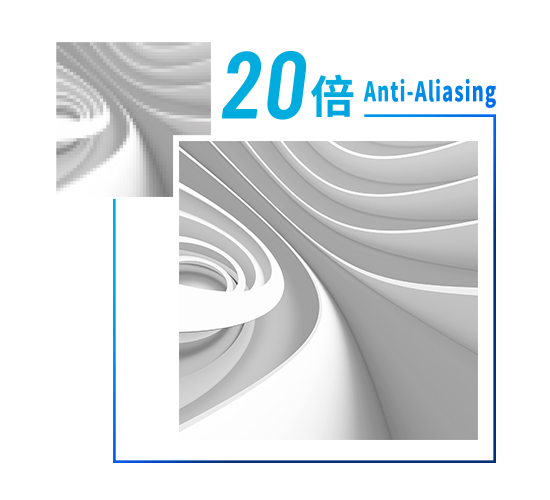 20倍抗鋸齒